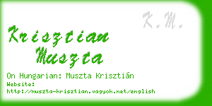 krisztian muszta business card